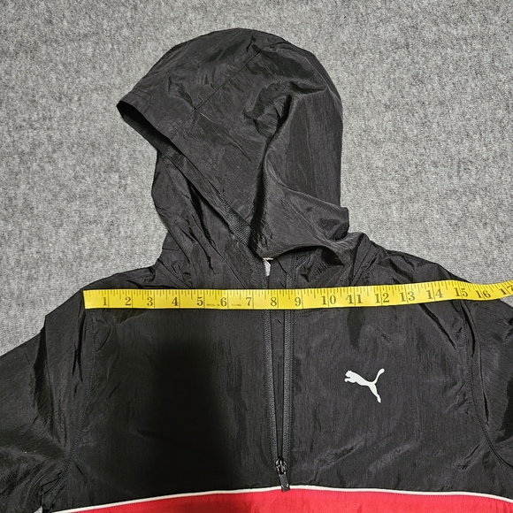 NWT PUMA Boys 2pc Tracksuit Jacket Joggers Black Red Set Size L 10/12 - Picture 7 of 15
